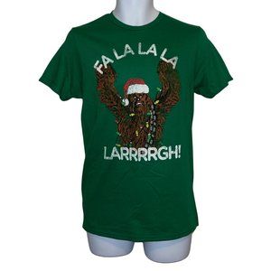 NWT Fifth Sun Disney Star Wars Green Chewbacca Holiday Christmas Shirt Men's S